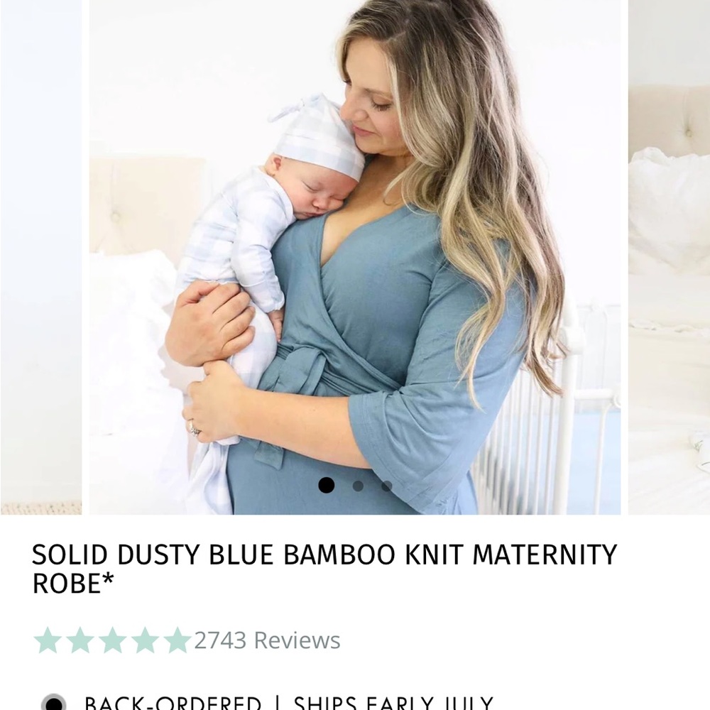 Cadenlane maternity robe